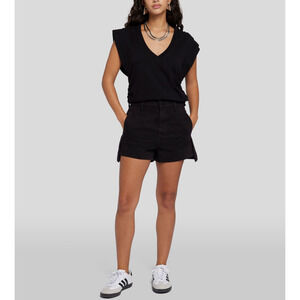 7 For All Mankind Black Denim Tailored Short Size 29